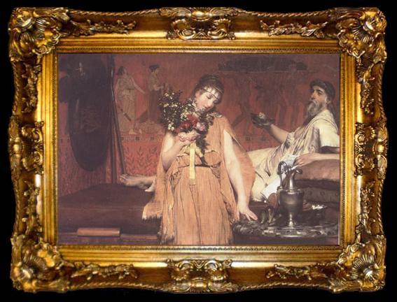 framed  Alma-Tadema, Sir Lawrence Between Hope and Fear (mk23), ta009-2